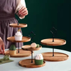 Customized Double Layers Wedding Cake Stand Deserts Serving Plate 