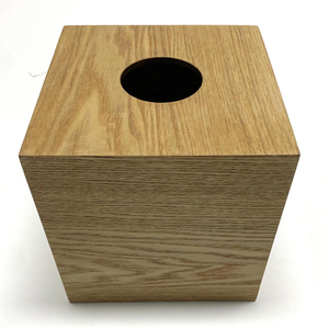 Wooden Square Tissue Box 