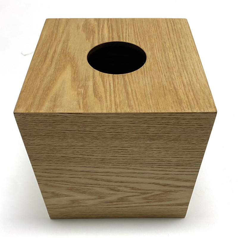 Wooden Square Tissue Box 