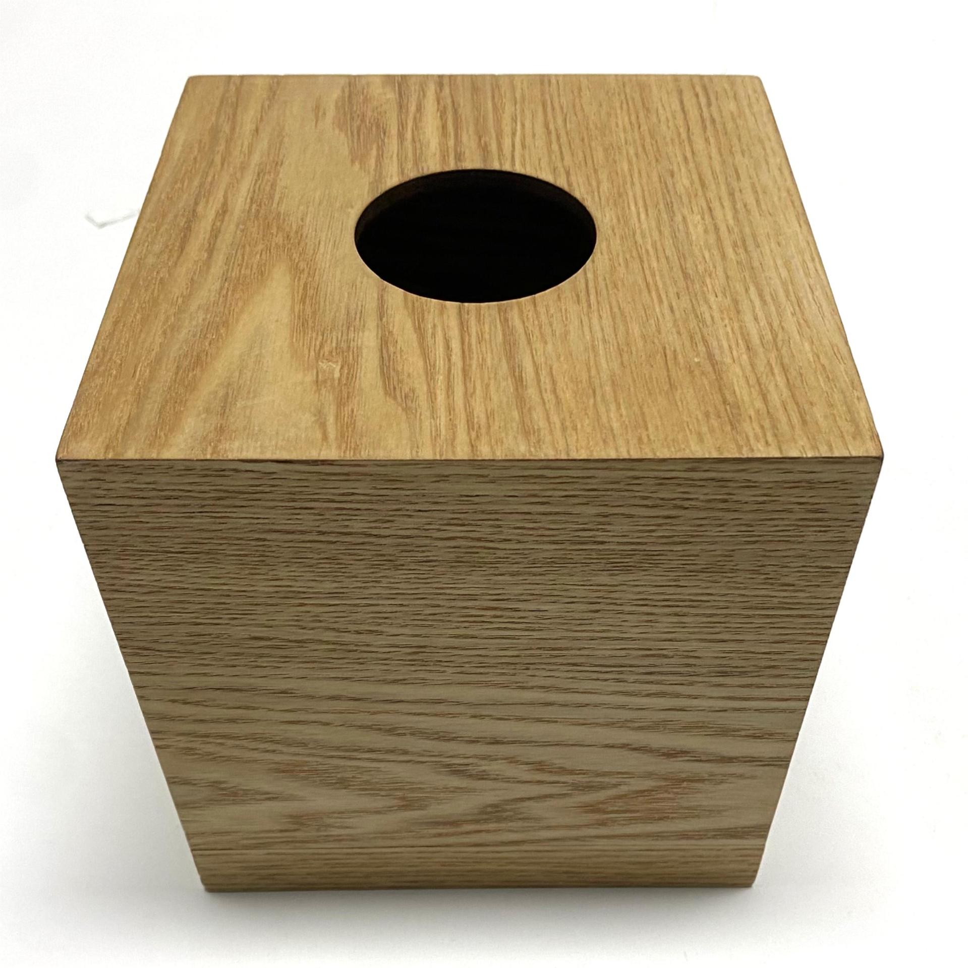Wooden Square Tissue Box 