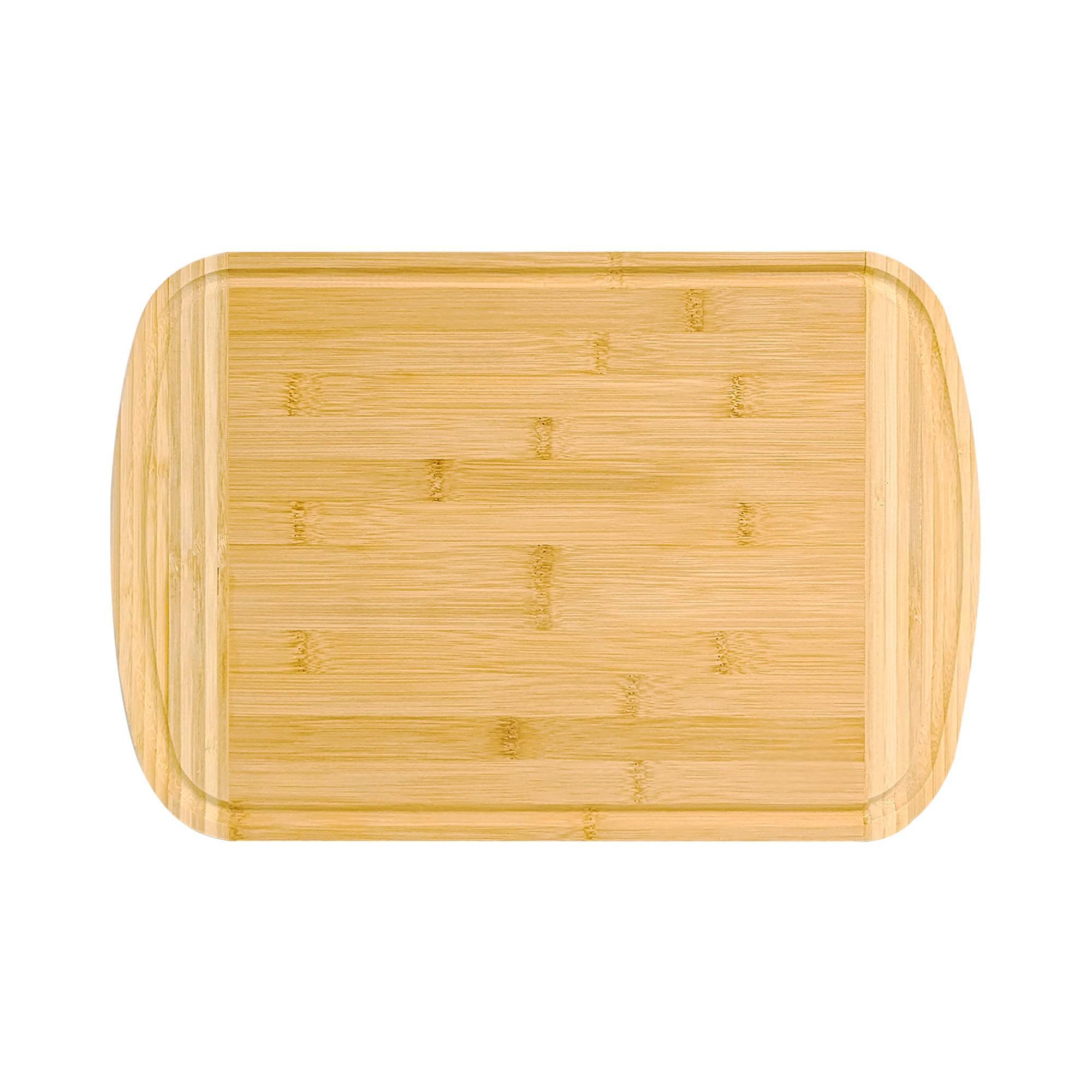 Multi-functional Bulk Size Kitchen Wood Grain Carving Custom Bamboo Cutting Board