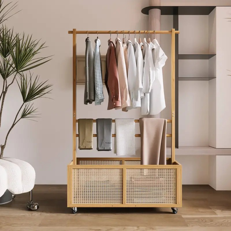 4-Tier Bamboo Garment Rack