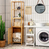 4-Tiers Bamboo Bathroom Storage