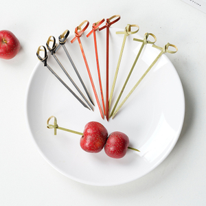 Bamboo Flower Design Fruit Picks