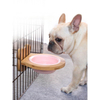 Wooden Pet Feeding Bowl with Ceramic Insert