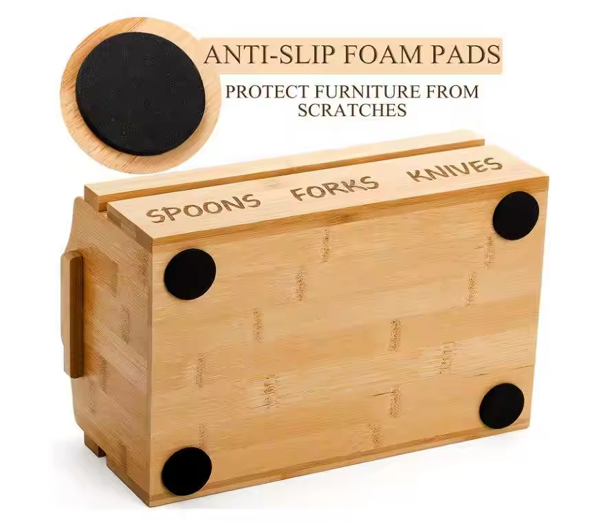Bamboo Utensil Holder Bamboo Picnic Basket With Handle