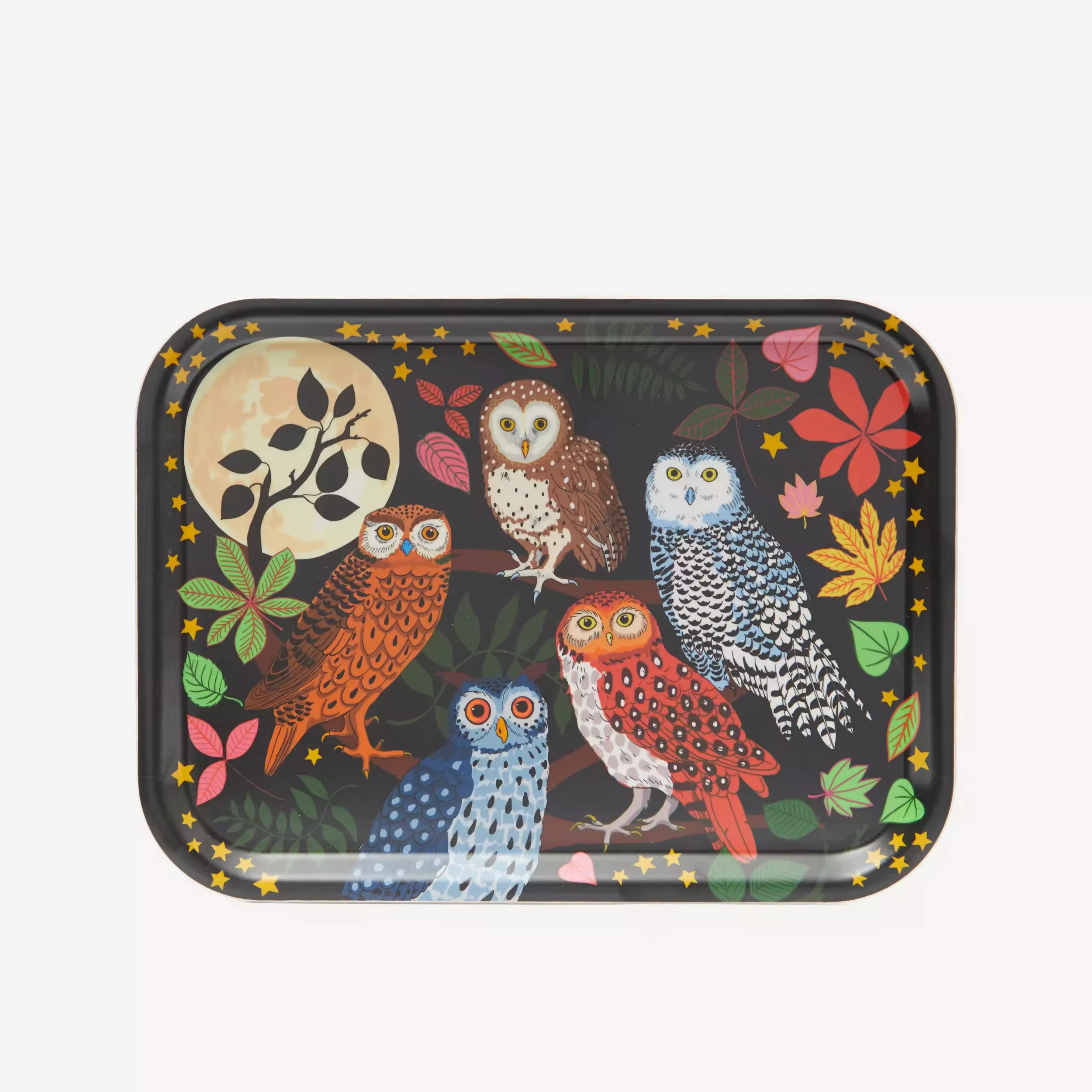Bamboo Custom Decals Paper Printing Decorative Rectangular Serving Tray