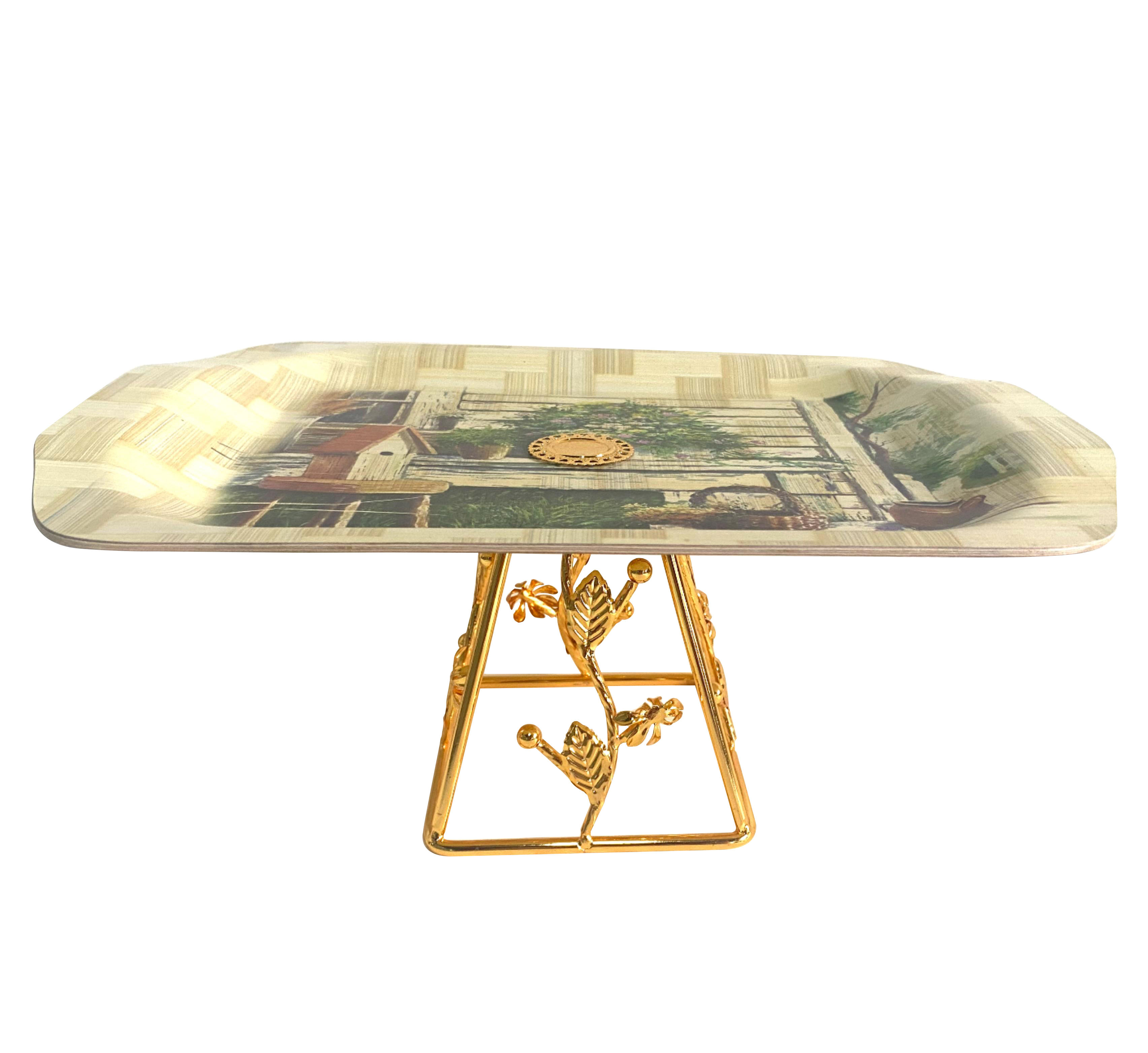 High-end Rectangular Serving Tray Tea Fruit Tray Simple Livingroom Decorative Tray