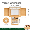 Durable Bamboo Cheese Charcuterie Board Set With Marble Meat Food Plate Gift Set With Slide-Out Drawer Knife