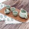 Multi-Functional Minimalist Japanese Style Walnut Wood Rectangular Serving Tray Plate Perfect for Sushi and Dessert