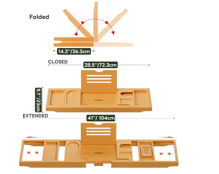  Premium Bathtub Tray Caddy