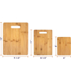 3-Piece Bamboo Cutting Board Set