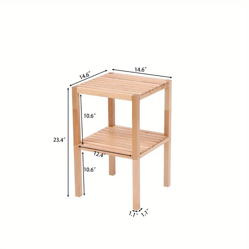 2-Tier Bamboo Shower Bench