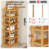 8-Tier Bamboo Shoe Rack