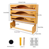 Roll Wrap Dispenser Kitchen Wrap Dispenser with Cutter and Labels