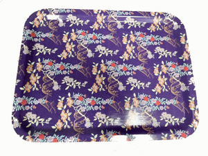 Custom Flower Print Rectangle Breakfast Serving Tray 