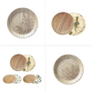 Beautiful Flower Printing Round Plates for Restaurant Dinnerware
