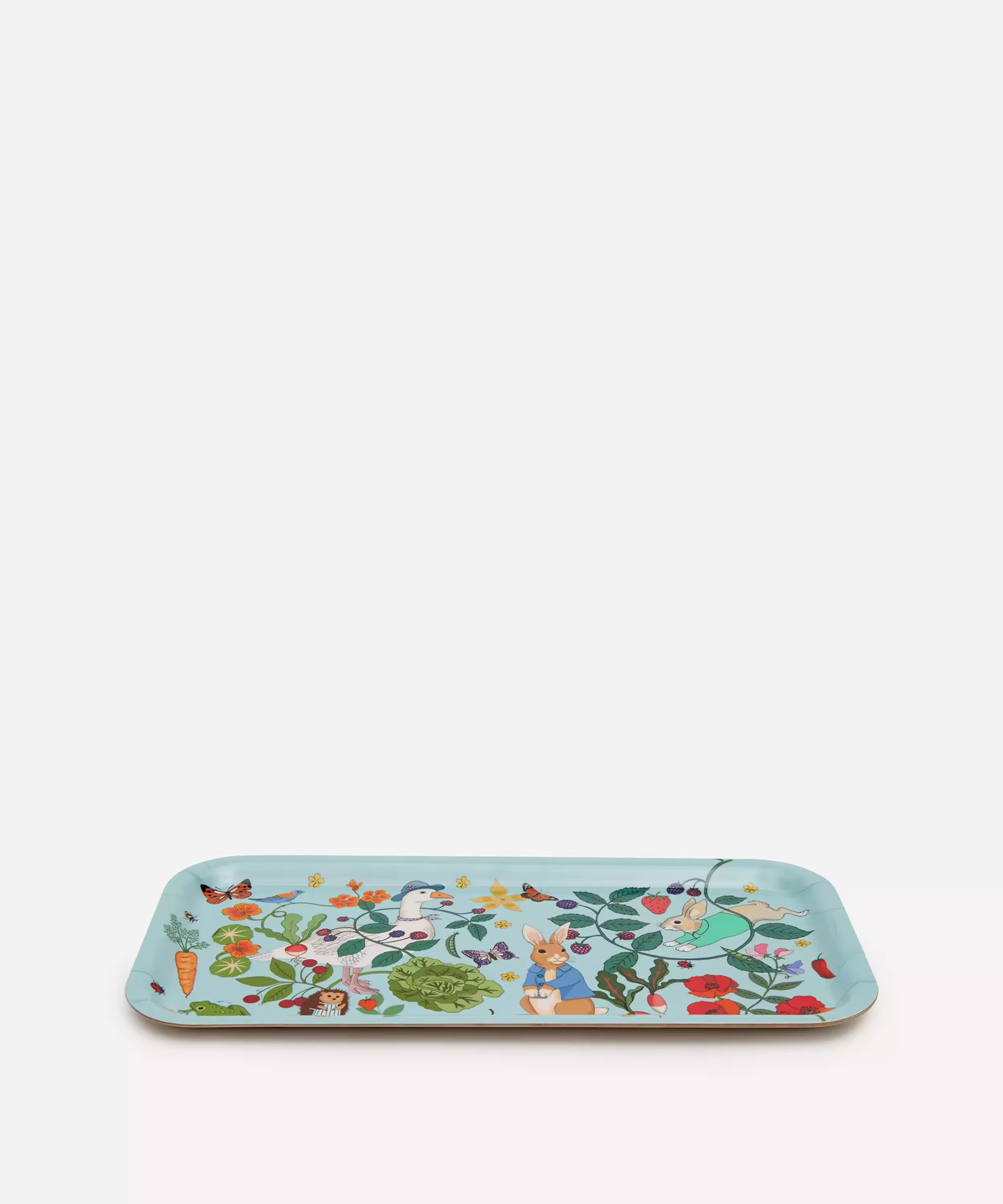 Custom Decals Paper Printing Small Rectangular Bamboo Wood Serving Tray