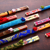 Bamboo Chopsticks with Elegant Silk Brocade Pouch