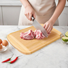 Multi-functional Bulk Size Kitchen Wood Grain Carving Custom Bamboo Cutting Board