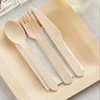 100% Biodegradable Wood Disposable Cutlery for Restaurant and Camping