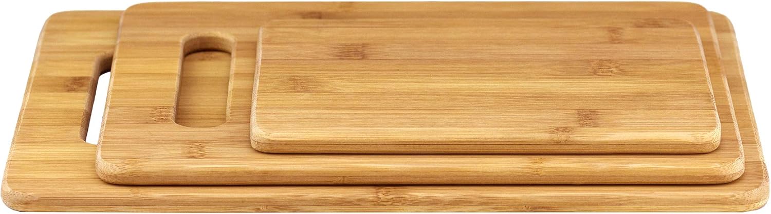 3-Piece Bamboo Cutting Board Set
