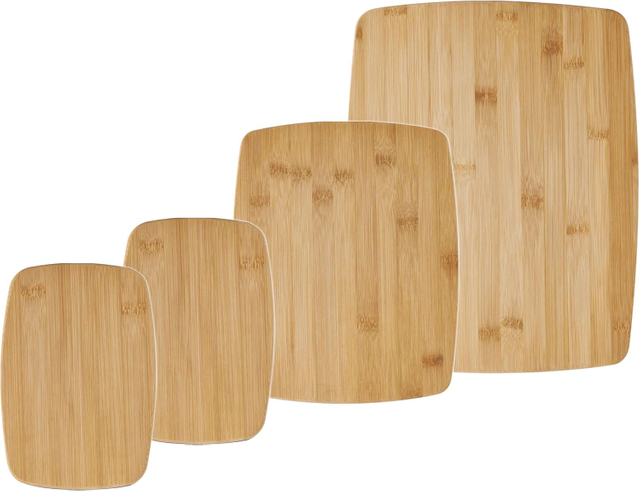 4-Piece Reversible Bamboo Cutting