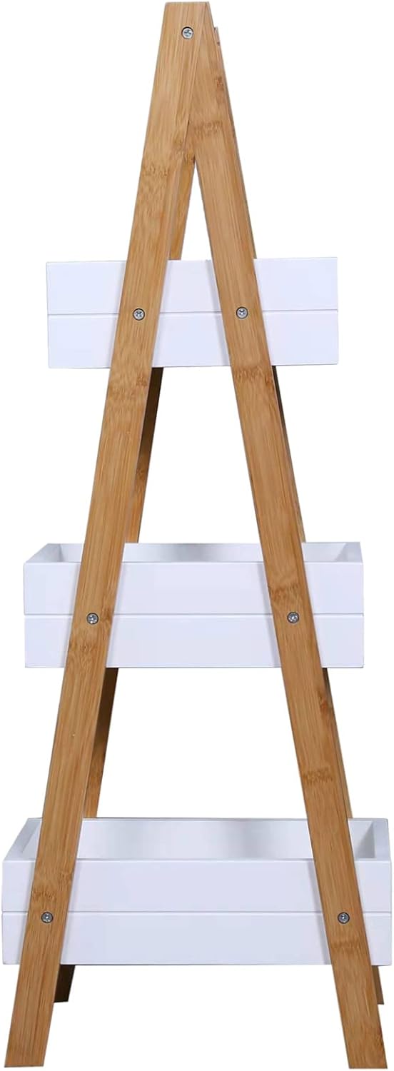 Popular 3-tier Wooden Shelf Rack Storage Bathroom Corner Shelf