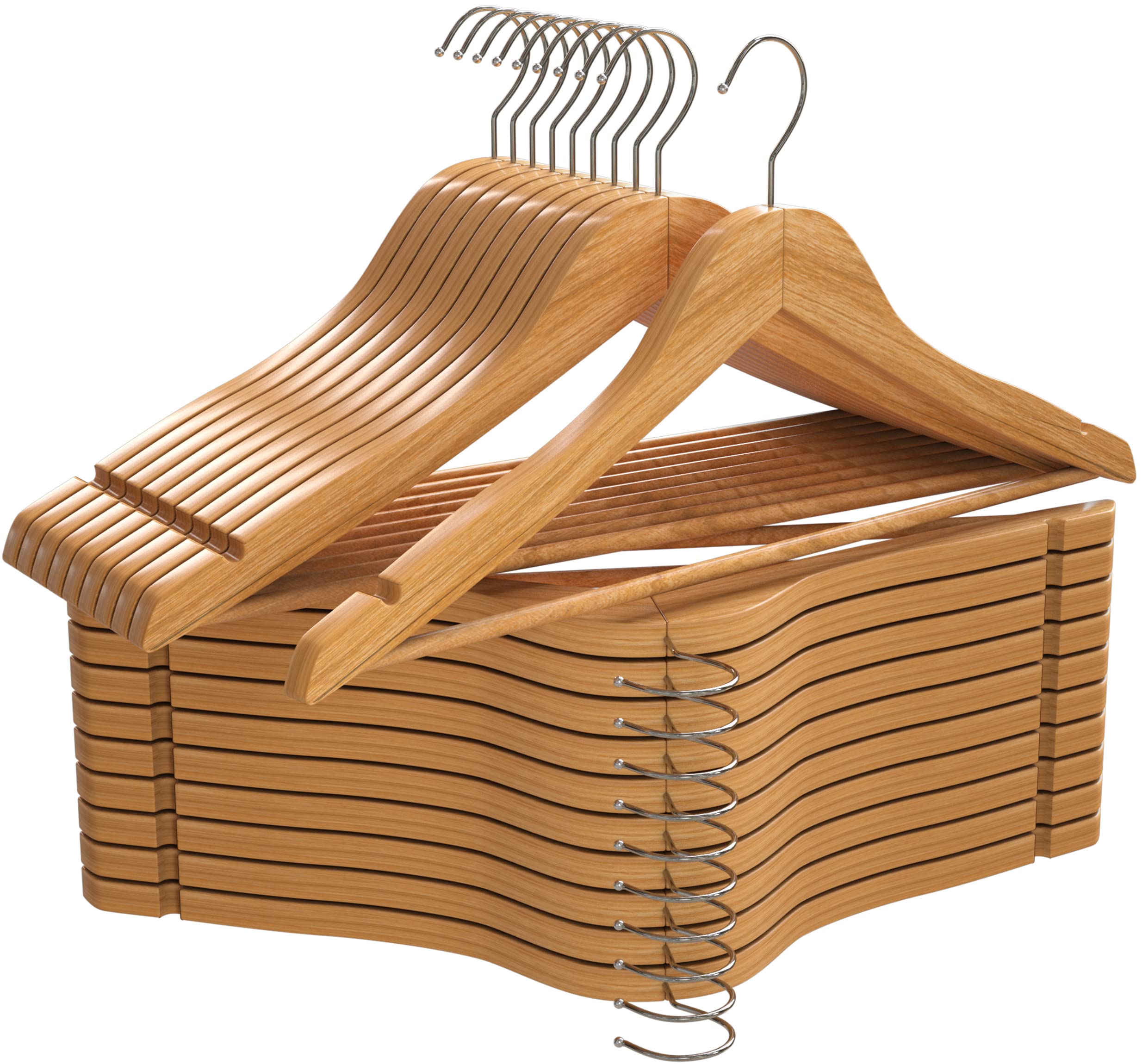 Bamboo Wood Coat Hanger