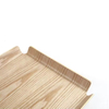 Large Square Shape Fruit Bread Willow Wooden Serving Tray