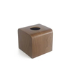Customized Small Plain Walnut Wooden Lacquer Vintage Square Luxury Napkin Tissue Box