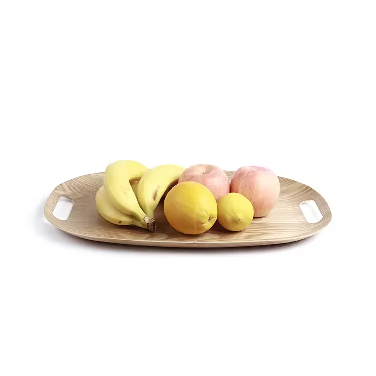 Japanese Tableware Tray Oval Fruit Tea Tray for Coffee Dessert Plate Serving