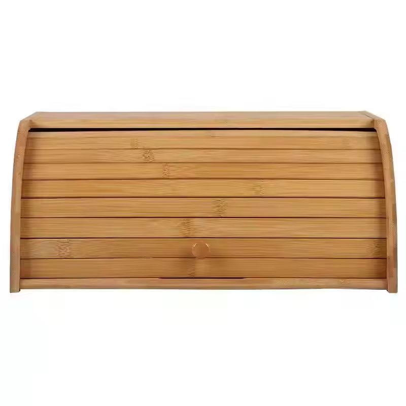Bamboo Bread Box for Kitchen Food Container
