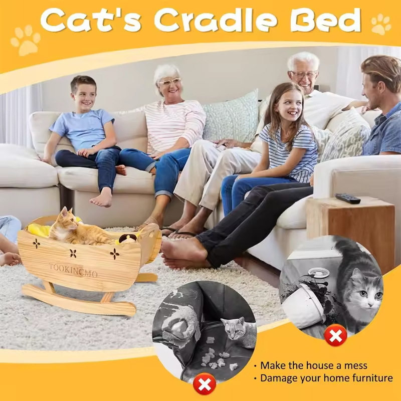 Customized Indoor Cat Bed Heavy-Duty Pet House with Animal Pattern
