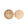 4 Slot Custom Logo Willow Walnut Wooden Bangle Watch Storage Jewelry Box With Mirror