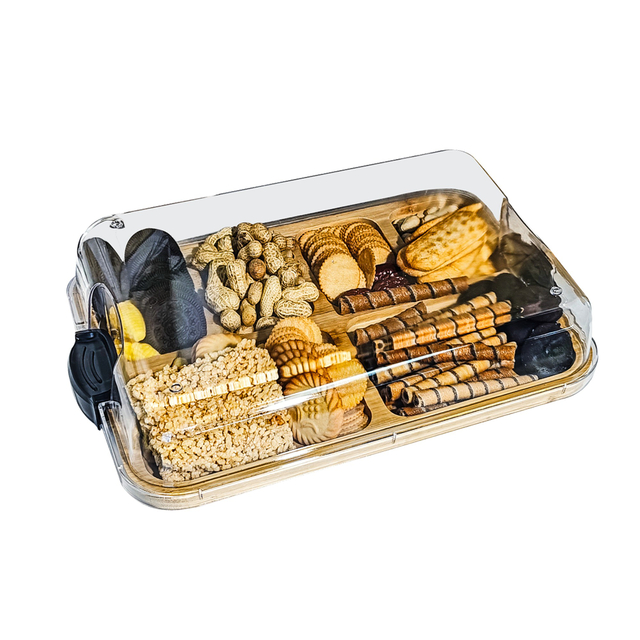 Charcuterie Boards with Lid, Portable Cutting Boards for Kitchen, Bamboo Cheese Board for Snack