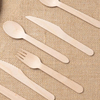 100% Biodegradable Wood Disposable Cutlery for Restaurant and Camping