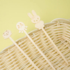 Bamboo Picks with Animal Design