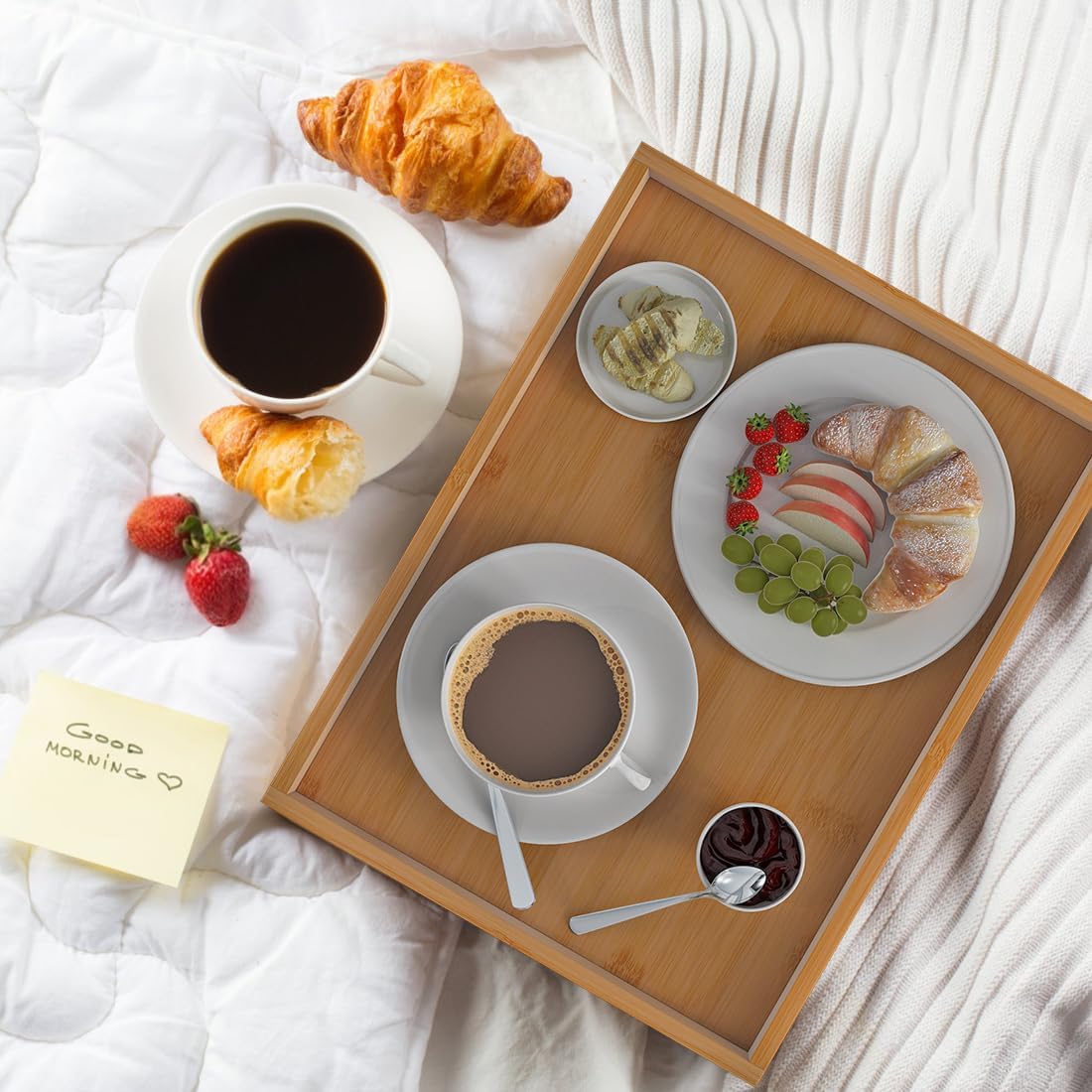 Bamboo Breakfast Serving Tray