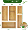 Bamboo Drawer Organizer Set