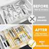 Bamboo Drawer Dividers with Inserts and Labels