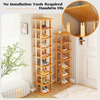 8-Tier Bamboo Shoe Rack