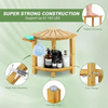 2-Tier Bamboo Corner Shower Stool 