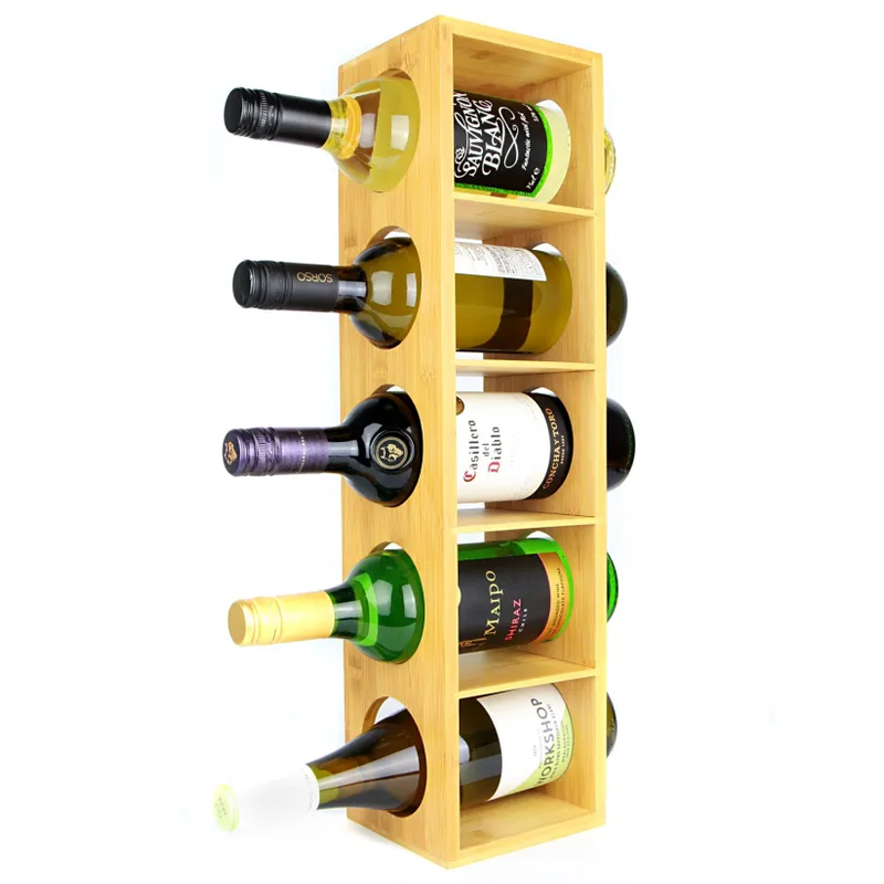 Bamboo Wall Mounted Wine Rack