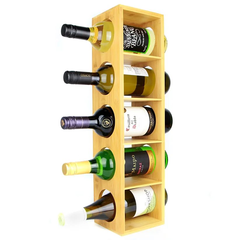 Bamboo Wall Mounted Wine Rack