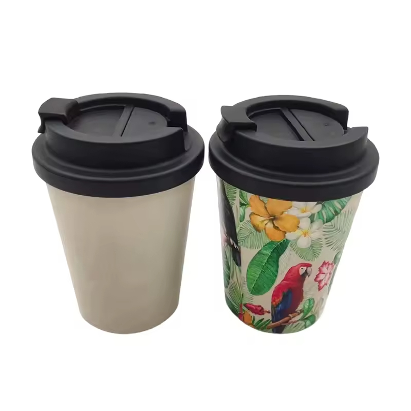 Take Away Biodegradable Disposable Bamboo Fiber Coffee Cup