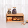 Bamboo Bread Box for Kitchen Food Container