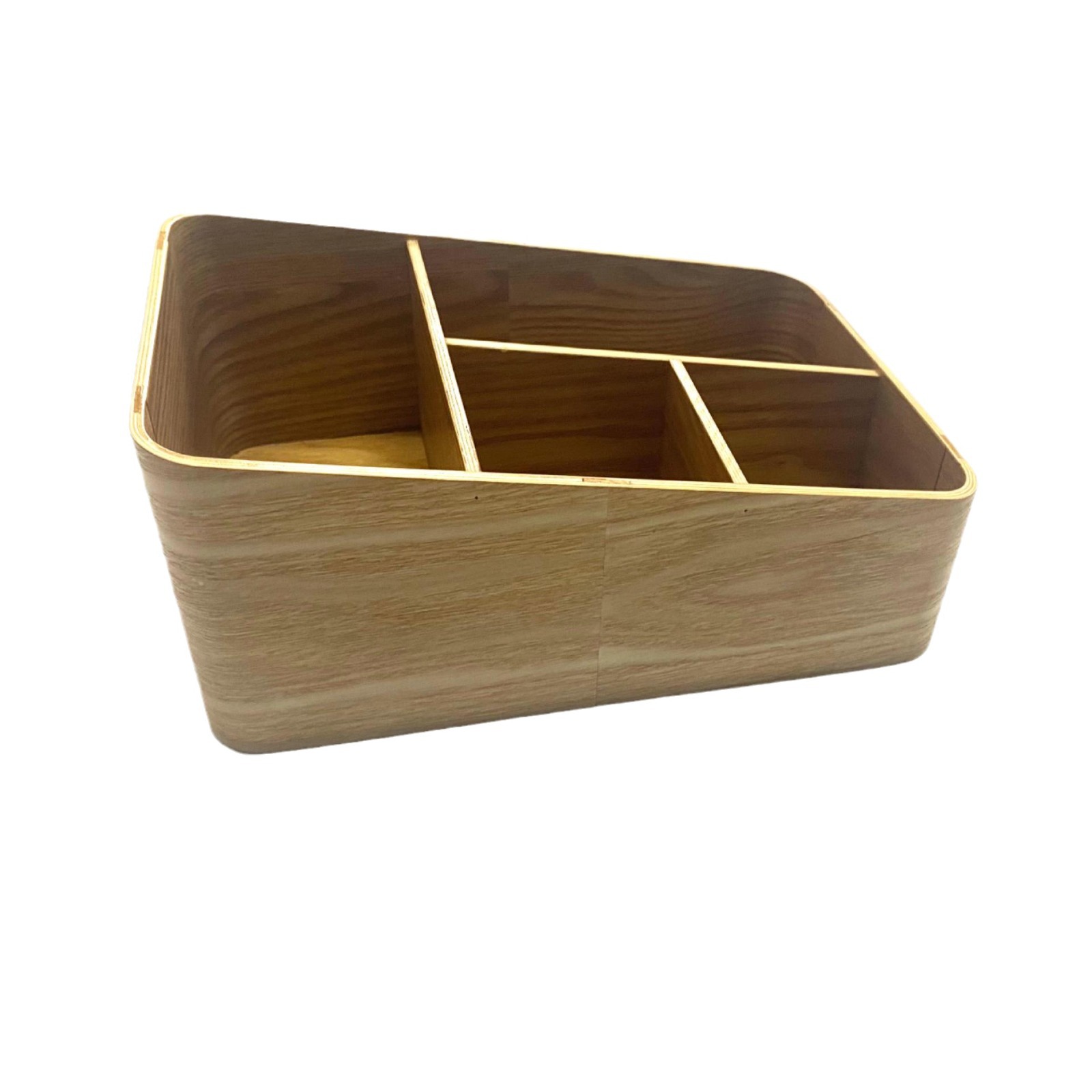 Multi-functional wooden creative storage box living room remote control storage box Kitchen cutlery box storage box Jewelry Holder