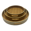 Customized Wholesale Multifunction Natural Wooden Large Rounds Serving Tray