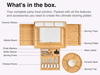 Durable Bamboo Cheese Charcuterie Board Set With Marble Meat Food Plate Gift Set With Slide-Out Drawer Knife
